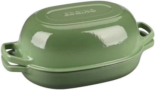 7 quart pistachio green enameled oval pot — photo 5
