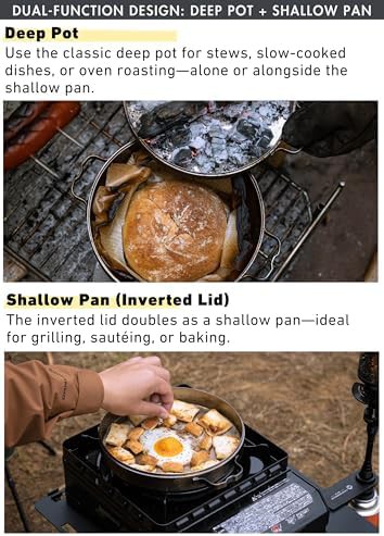 Stainless steel three quart camping pot — photo 3