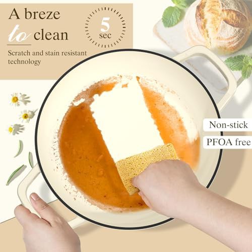 Cream white six quart artisan bread pot — photo 5