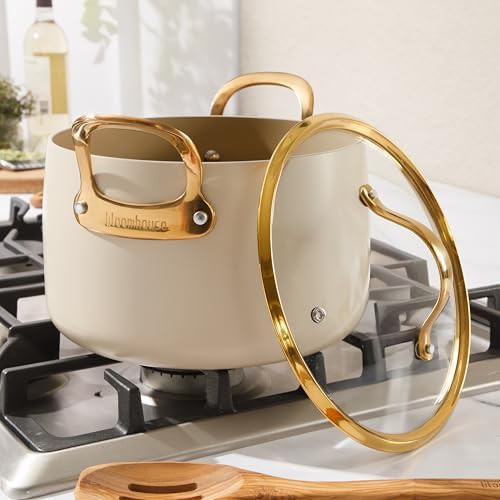 Almond cream ceramic nonstick 8 quart pot — photo 5