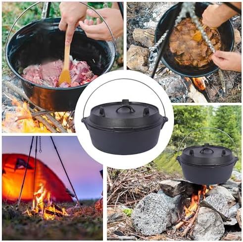 Large 12 qt camping oven with stand — photo 4