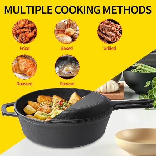 Pre seasoned multi cooker with skillet lid — photo 4