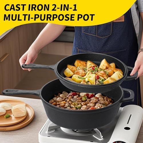 Pre seasoned multi cooker with skillet lid — photo 5