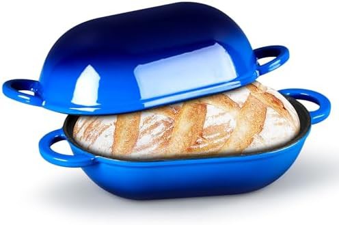 TeamFar compact oval 2qt bread loaf pan