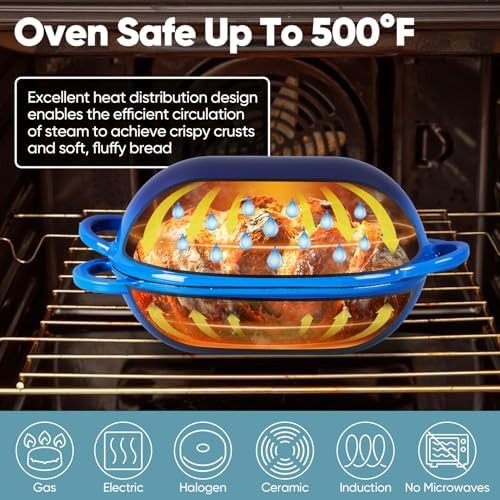 TeamFar compact oval 2qt bread loaf pan — photo 5