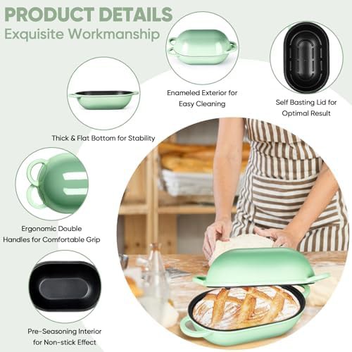 TeamFar oval 2qt bread loaf pan — photo 4