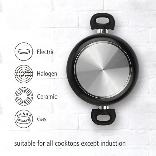 Black aluminum nonstick five quart pot — photo 4