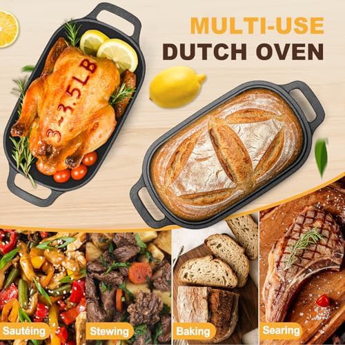 Oval seven quart cast iron bread pan — photo 5