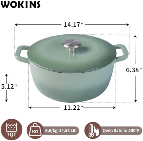 Green seven quart self basting pot — photo 3