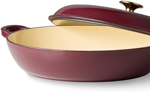 fig shallow enameled cast iron braiser pan — photo 3