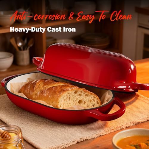 Red five quart sourdough baking set — photo 4