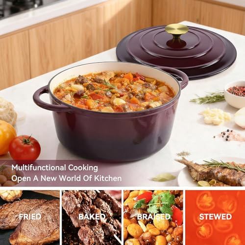 Fig colored 6 quart Dutch oven — photo 4