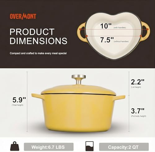Pink heart shaped mini pot 2qt — photo 4