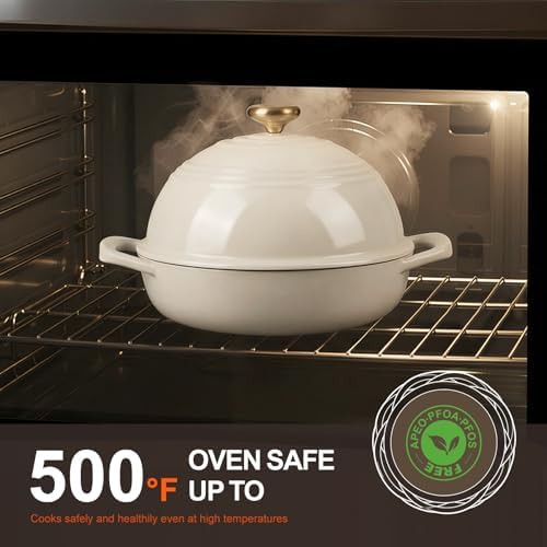 Shallow bread oven with dome lid 6qt — photo 3