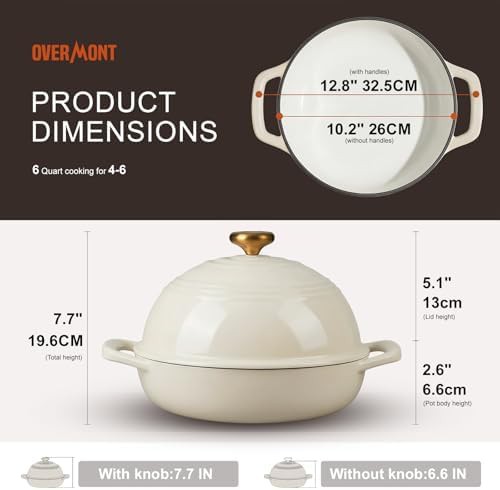 Shallow bread oven with dome lid 6qt — photo 5