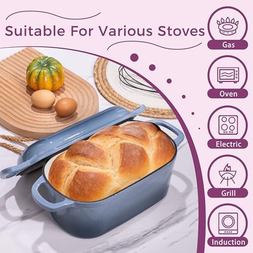 Oval enameled cast iron roasting pot — photo 3