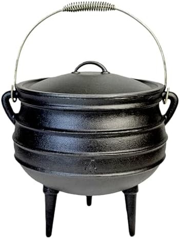 Twelve quart heavy duty cauldron pot