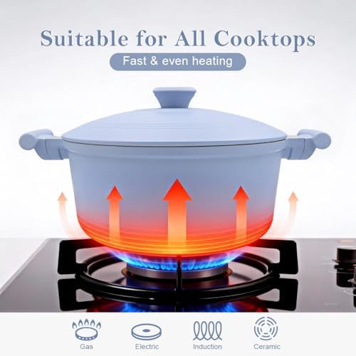 Lightweight ceramic induction safe cooking pot — photo 4