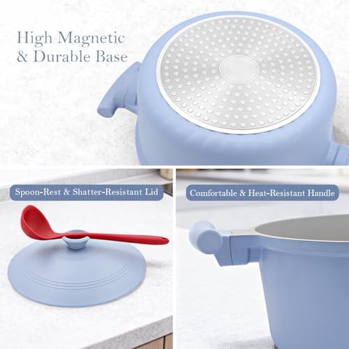 Lightweight ceramic induction safe cooking pot — photo 5