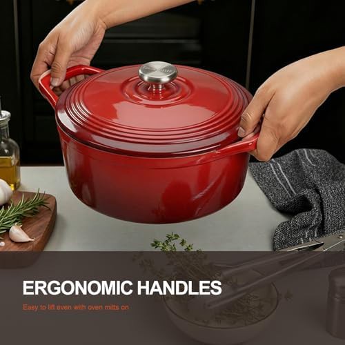 Artisan six quart enameled stew pot — photo 3