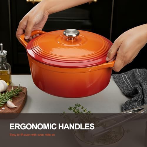 Five quart artisan enameled stew pot — photo 3