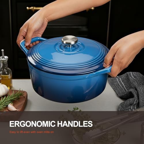 Enameled six quart artisan cooking pot — photo 3