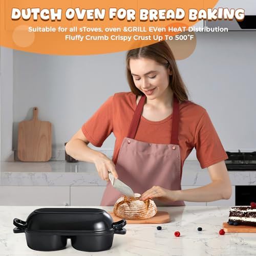 Mini black double bread baking pot — photo 4