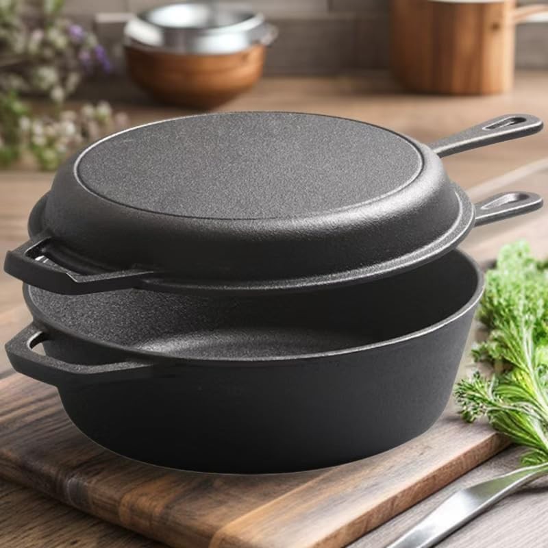 Three quart double iron skillet lid — photo 4