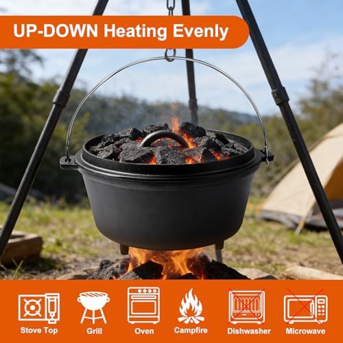 Eight quart pre-seasoned camping pot — photo 5