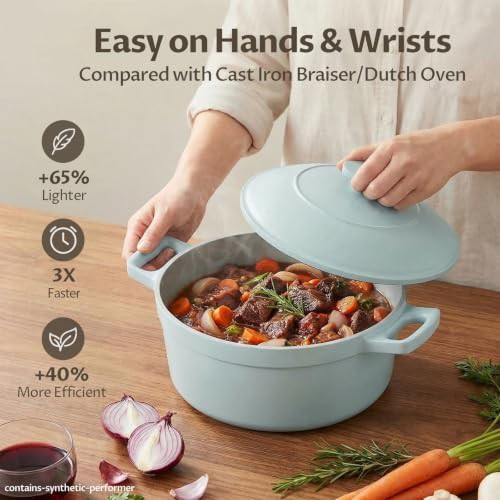 Ceramic nonstick dutch oven with lid — photo 4