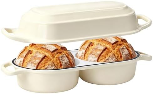 Compact two quart double baking pot