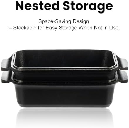 Pre-seasoned cast iron 4.5 qt loaf pan — photo 3