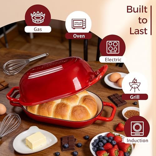 Enameled oval bread baking Dutch oven — photo 2