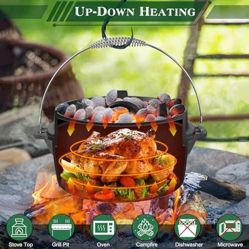 Five quart pre seasoned camping pot — photo 4
