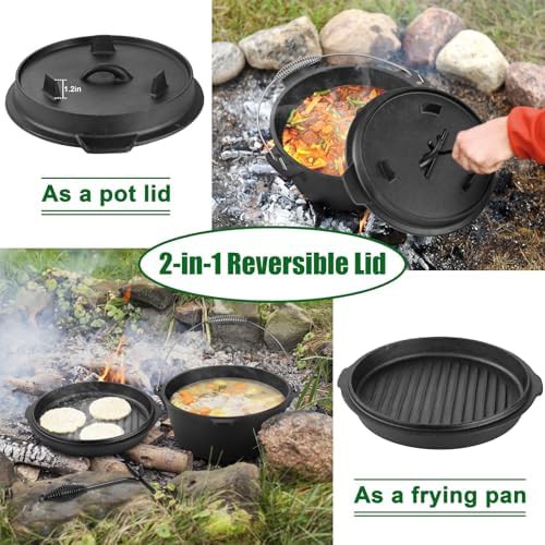 Five quart pre seasoned camping pot — photo 5