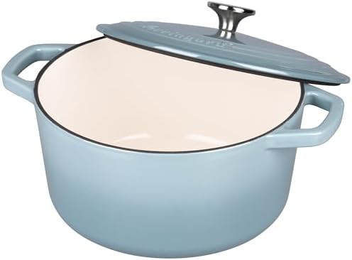 Sea salt enameled round oven with baking kit — photo 5