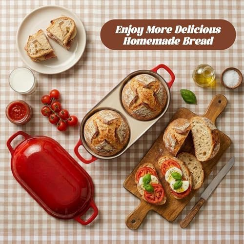 Double mini enameled bread baking pots — photo 4