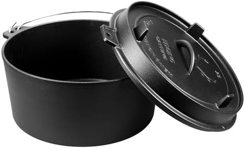8 quart pre seasoned camping pot with lid — photo 4