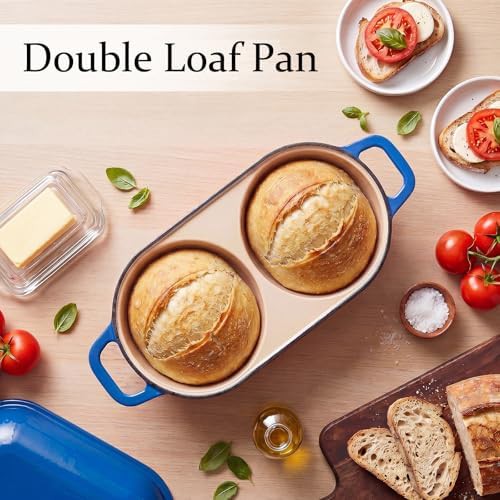 Blue mini enameled bread baking pot — photo 2