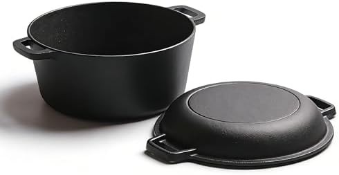 Cast iron pot with skillet lid — photo 4