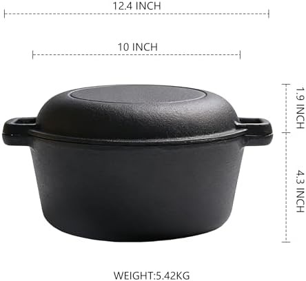 Cast iron pot with skillet lid — photo 5