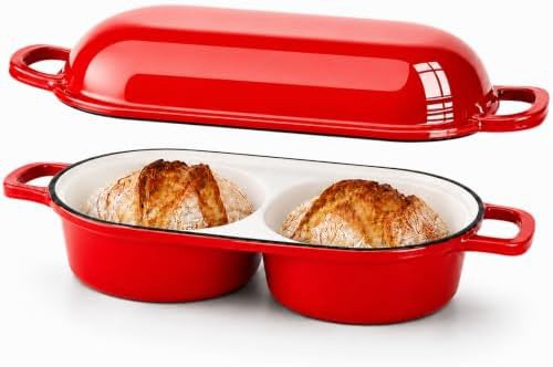 Red mini double dutch oven 2.2 qt