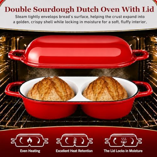 Red mini double dutch oven 2.2 qt — photo 4