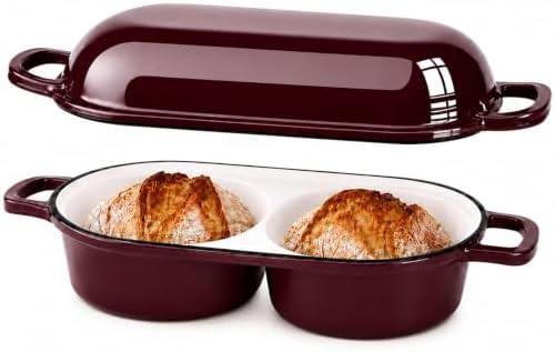 Burgundy mini double dutch oven 2.2 qt