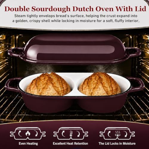 Burgundy mini double dutch oven 2.2 qt — photo 4