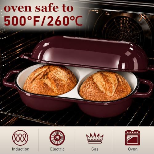 Burgundy mini double dutch oven 2.2 qt — photo 5
