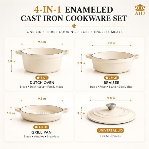 Mini enameled four piece cookware set — photo 5