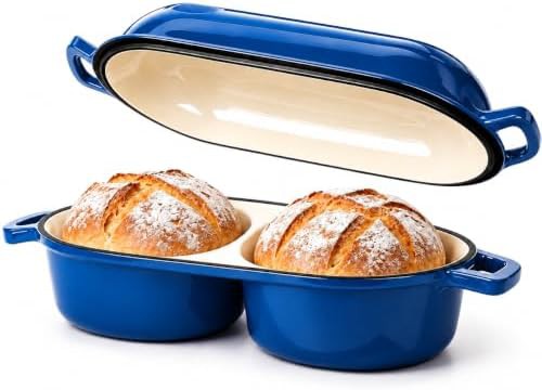 Mini enameled double Dutch oven