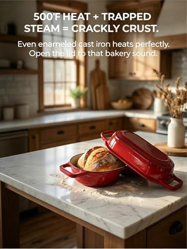 Dual loaf enameled cast iron baker — photo 4