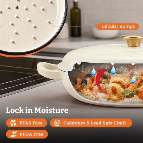 White shallow braiser and casserole pot — photo 5